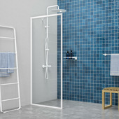 Sealskin inloopdouche A3 Contour 98x200 cm helder glas/mat wit