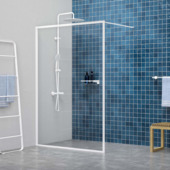 Sealskin inloopdouche A3 Contour 138x200 cm helder glas/mat wit