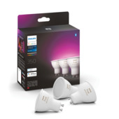 Philips Hue spot - wit en gekleurd licht 6W - 3 pack - GU10