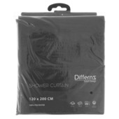 Differnz douchegordijn polyester 120x200 cm antraciet