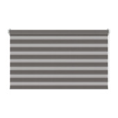 Decosol duo rolgordijn lichtdoorlatend t.b.v. draaikiepraam antraciet (kleurnr. 4309) 127x160 cm (bxh)