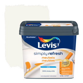 Levis Simply Refresh meubelverf satijn wit 750 ml