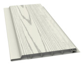 Wand-en plafondbekleding PVC roomwit essen 270x10 cm 2,7 m² 10 stuks