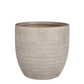 Zembla bloempot rond taupe h35,5xd37 cm