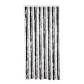 Livn vliegengordijn chenille zwart/wit 100x230cm