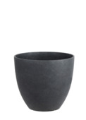 Cache-pot rond anthracite Bravo 26x30,5 cm