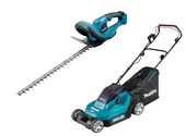 Makita 2x18V grasmaaier DLX2502CM + gratis accuheggenschaar incl. 2x 4,0Ah accu