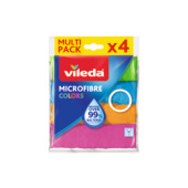 Chiffon microfibres multicolor Vileda 4 pièces