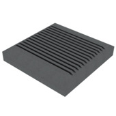 Duofuse afdekkap HKC kunststof stone grey 11 x 11 x 1,7 cm