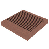 Duofuse afdekkap HKC kunststof tropical brown 11 x 11 x 1,7 cm