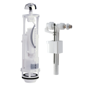 Bouton De Chasse D'eau Siamp Pour Skipper 45 - Double Commande (plein/demi), Finition Dorée, Dimensions 85x48 Mm | Remplacer Pièce D'origine, économie D'eau