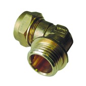 Raccord biconique équerre Van Marcke GO 1/2"Mxø10 mm cuivre