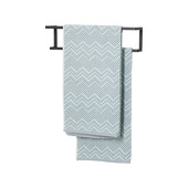 Porte-serviettes mural Sealskin Carré 48 cm noir