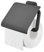 Tiger Carv porte-papier toilette avec couvercle noir