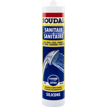 Soudal sanitairkit neutraal transparant 300 ml