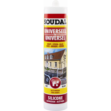 Silicone Universel Soudal Noir 300 Ml Mastic Construction Universel Gamma Be