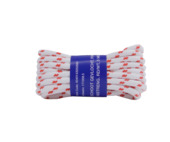 Schoot gevlochten 16 strengen 8 mm 5 m rood/wit