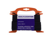 Elastiek latex/polyester 4 mm 10 m zwart