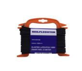 Élastique latex/polyester 4 mm 15 m noir