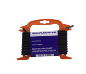 Elastiek latex/polyester 6 mm 5 m zwart