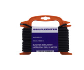 Elastiek latex/polyester 6 mm 10 m zwart