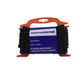 Elastiek latex/polyester 6 mm 15 m zwart