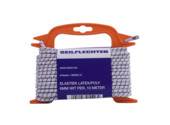 Elastiek latex/polyester 6 mm 10 m wit