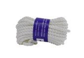 Birolen lijn polyester gedraaid 3 strengen 8 mm 10 m wit