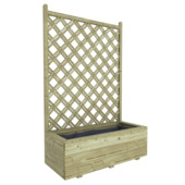 Bloembak dubbele trellis klimrek 40 x 90 x 140 cm