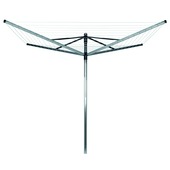 Brabantia  Séchoir parapluie Lift-O-Matic - avec ancre de terre en métal et housse de protection - 60 m - Metallic Grey