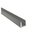 Profilé en U aluminium argenté mat 22,5x22x1000x1.8mm
