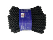 Birotex gedraaid 10 mm 10 m zwart