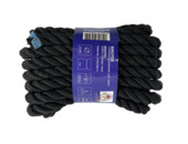 Birotex gedraaid 12 mm 15 m zwart