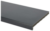 Vensterbank kunststof antraciet 300x25 cm inclusief eindkappen