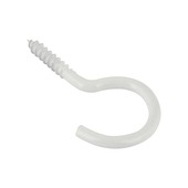 GAMMA Schroefhaak 4,5mm - 50mm wit 6st.