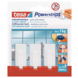 Tesa Powerstrips haak Rechthoek wit 3 stuks