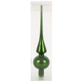 Cimier en verre Christmas Goods vert sapin 26 cm