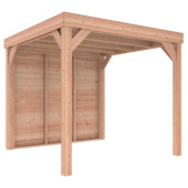 Auvent Douglas 270x270 cm planches à clin suédois