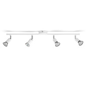 Support 4 spots Philips Limbali blanc 4x GU10