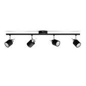 Philips opbouwspot Meranti zwart 4x 35W