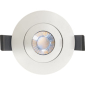 Spot Led intégrée GAMMA 1x5W orientable blanc Ø 85mm