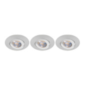 GAMMA LED inbouwspots set van 3x 10 W richtbaar wit Ø 85 mm