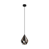 Eglo hanglamp Carlton koper Ø20,5 cm
