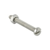 GAMMA metaalschroef cilinderkop met moer RVS 4x20 mm 15 stuks