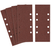 Abrasif perforé 230x93 mm G60 fixation par pinces Irwin pour Bosch, Skil, GAMMA, Makita, Metabo 5 pièces