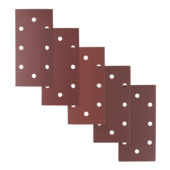 Irwin schuurvel 190x93 mm K80/K120/K240 zelfhechtend, met perforatie voor B+D 5 stuks