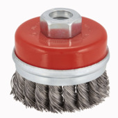 Irwin komstaaldraadborstel 65mm tbv haakse slijper