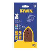 Jeu d'abrasifs Irwin 10 pièces  pour Primo Bosch et Mouse Black+Decker K80/120/180/240