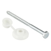 Boulon pour panneau ondulé GAMMA avec cache-vis blanc 7,0x110 zingué 8 pièces