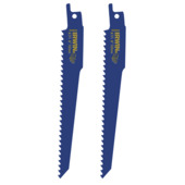Irwin reciprozaagblad vertanding 6T bi-metaal 150 mm voor hout met spijkers 2 stuks